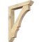 Ekena Millwork Balboa Slat Rough Sawn Bracket w/ Offset Brace, Douglas Fir, 6"W x 32"D x 40"H BKT0604X32X40BOA06RDF - alternate 1